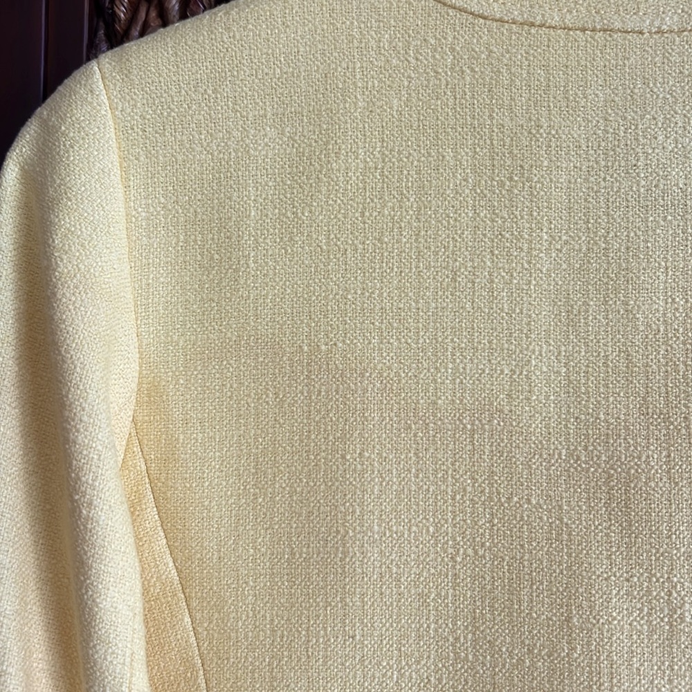 Talbots Sunny Yellow Women's blazer 12P - Picture 5 of 7